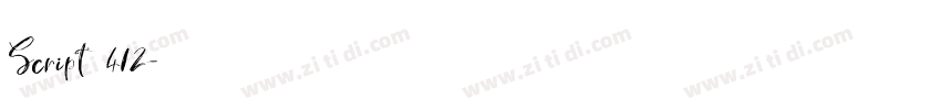 Script 412字体转换 Script 412字体转换